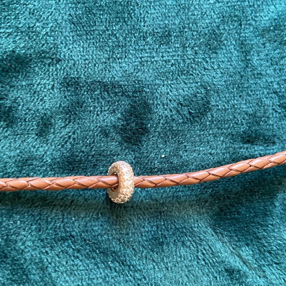 NWT 626 PANDORA  on the  Brown leather  Bracelet &  7 prices  of charm - Picture 10 of 16